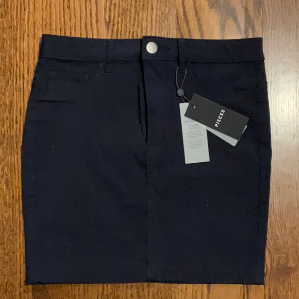 NWT Navy Blue Mini Skirt